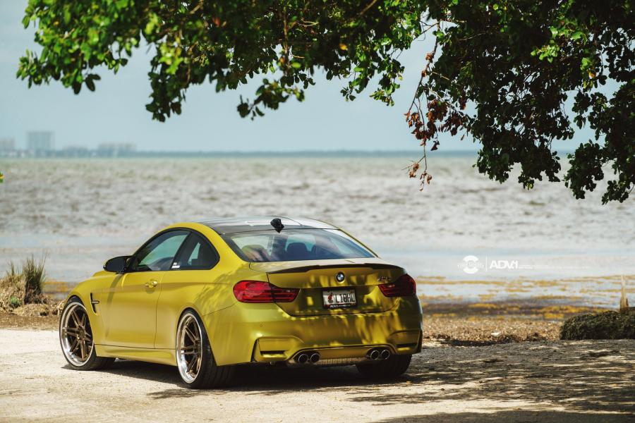  BMW M4 Coupe Gold by TAG Motorsports on ADV.1 Wheels (ADV06TFCS) 2015 года  (фото 5 из 27)